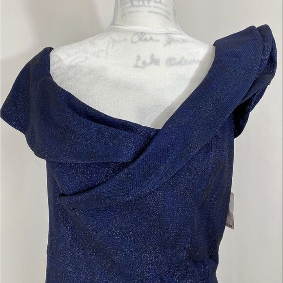 Teri Jon by Rickie Freeman Glitter-Embellished A-Line Dress size 18 - Picture 11 of 15